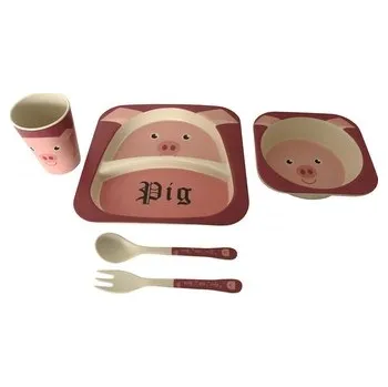 dětská jídelní sada DUE ESSE, Dětská jídelní sada PRASE, 5 dílná