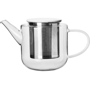 Konvice na čaj Skleněná konvice na čaj 1,1 l COPPA GLASS ASA Selection - bílá bílá