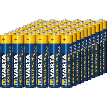 Článková baterie 60x baterie R-03 LR03 AAA alkalická Varta Industrial 4003
