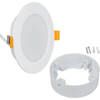 LED panel Stropní panel Maclean LED, pro zápustnou montáž SLIM, 9W, neutrální bílá 4000K, 120*26mm, 900lm, MCE371 R + adaptér pro povrchovou montáž MCE376 R