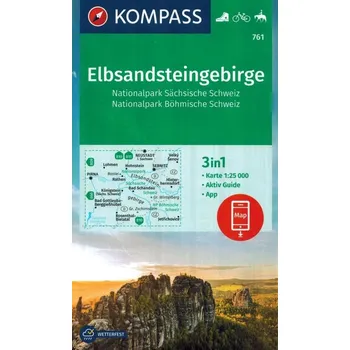 Elbsandsteingebirge Mapa turystyczna Kompass Kolektiv autorů