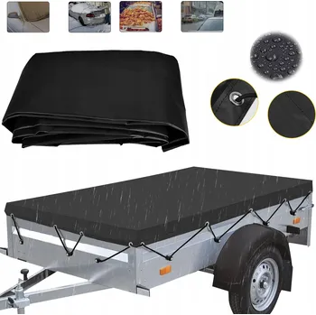 Krycí plachta PLACHTA NA PŘÍVĚS ZESÍLENÁ PVC TKANINA OXFORD 600D S OKY 210*114 cm