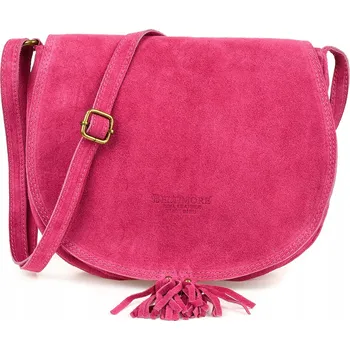 Kabelka Beltimore kabelka přes rameno z pravé kůže růžová