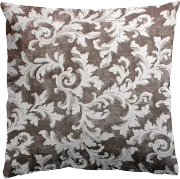 Polštář Polštář Ferro s Výplní, hnědobílá 40x40 cm