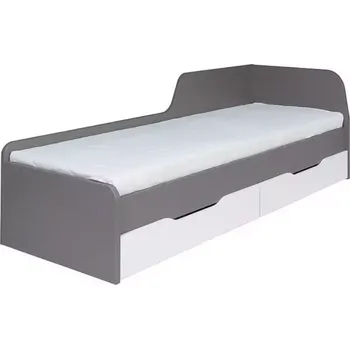 Ložnicová sestava Postel Zonda 80 cm S Úložným Prostorem Bílý/Šedá