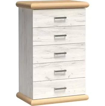 Kancelářská sestava BAUMAX Kora 70 cm, dub kraft zlatý / bílý