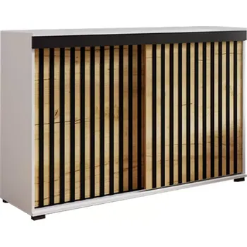 Předsíňová stěna Komoda Malani duplo 120 bílá+craft+černá