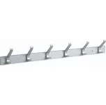 Věšáková lišta 6 háčků, 465mm, aluminum elox