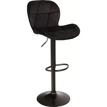 Barová židle Hoker Zoya černá velur