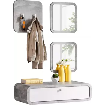 Předsíňová Stěna Wally II 80cm Atelier/Bílý