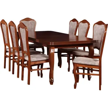 Jídelní set Jídelní Set Orfeusz 1+8 St4 200x100+100 +W35 Svetly Orech