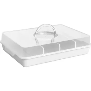 Plech na pečení Obdélníkový podnos na buchtu s víkem