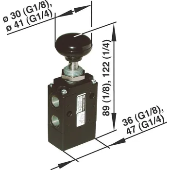 IMI NORGREN elektromagnetický ventil 03040402 Materiál pouzdra hliník 1 ks