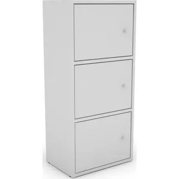 Kancelářská sestava Regál KIKI bílá 2 police 3 dveře