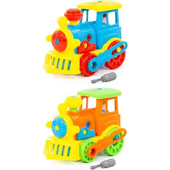 ostatní stavebnice Stavebnice Polesie lokomotiva 48 dílků