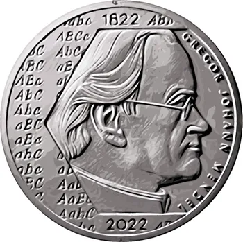 Česká republika. 200 Kč 2022. Gregor Mendel. Běžná kvalita.