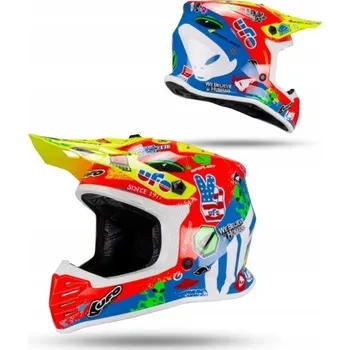 Helma na motorku UFO 2026/01 DĚTSKÁ/JUNIORSKÁ MOTOKROSOVÁ PŘILBA KOREY CROSS MODRO/ČERVENÁ (S)