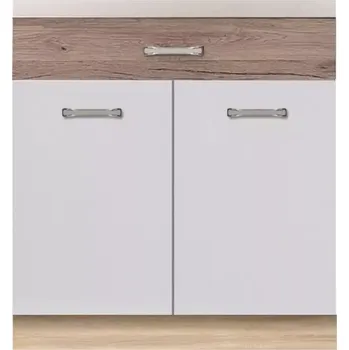 Kuchyňská skříňka Econo 6D Dub Sonoma/Bílý/San Remo