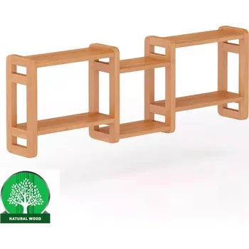 Obývací stěna Polička borovice PK103-140x44x19 olše