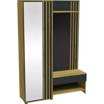 Předsíňová stěna Tavo černá/artisan