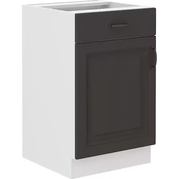 Kuchyňská skříňka Kuchyňská skříňka STILO grafit mat/bílá 50d 1f 1s bb
