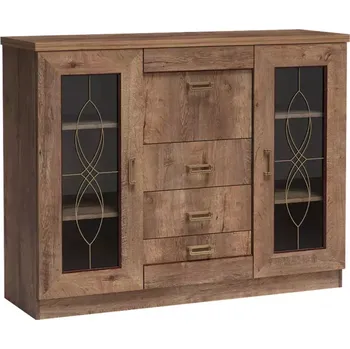 Kancelářská sestava Komoda Tadeusz 140 cm, dub lefkas