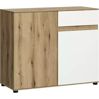 Kancelářská sestava Komoda Camino 2D1S CMNK 01 dub evoke+bílé platinové