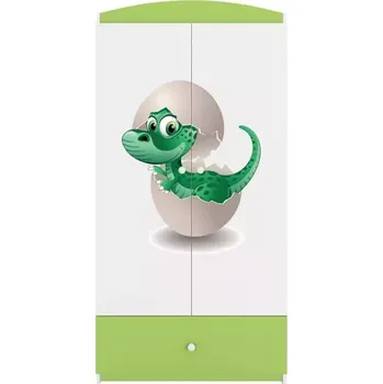 Ložnicová sestava Skříň Babydreams zelená - Dinosaurus