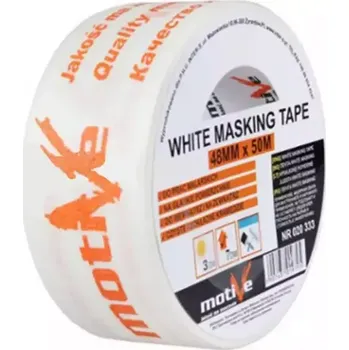 BÍLÁ LEPÍCÍ PÁSKA 38mm/50m MOTIVE