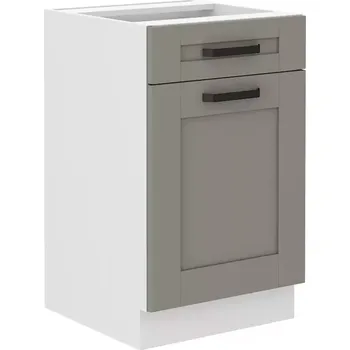 Kuchyňská skříňka Kuchyňská skříňka Luna claygrey/bílá 50D 1F 1S BB