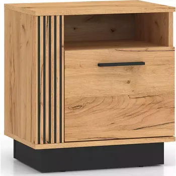 Ložnicová sestava Noční stolek Urso 09 dub craft zlatá/černá