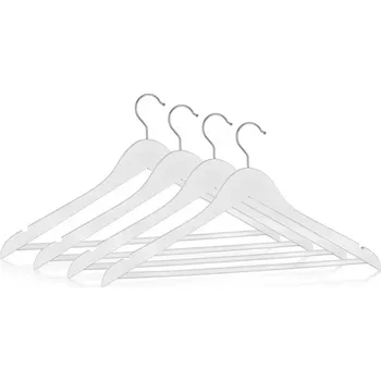 Sada dřevěných věšáků white 4 ks 22061001