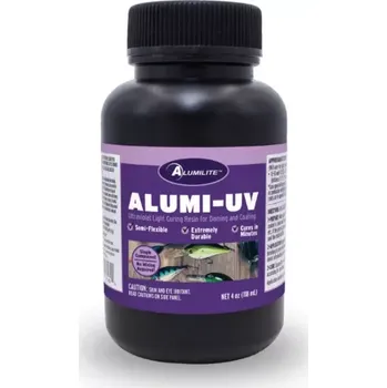 ALUMILITOVÁ ALU-UV TRANSPARENTNÍ SVĚTLEM VYTVRZUJÍCÍ PRYSKYŘICE 113ML.