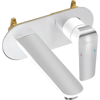 Umyvadlová, dřezová podomítková Nobless Tina bílá/chrom