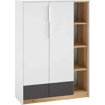 Kancelářská sestava Regál Torino 05 bílá/dub castello/grafit