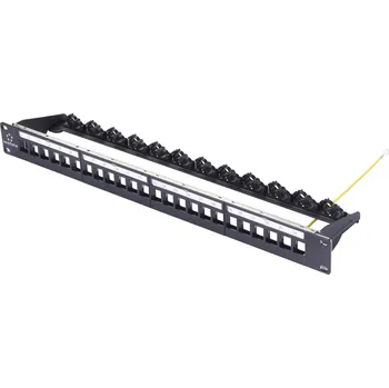 Patch panel Renkforce 24 portů síťový patch panel 483 mm (19) 1 U černá neosazený