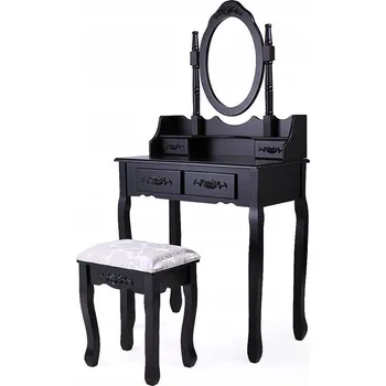 Toaletní stolek Toaletní Stolek Timeless Tools bílý černý lesk 75 x 138 x 40 cm