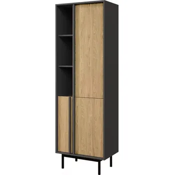 Obývací stěna Vitrína Alsy 3 olejovaný dub/antracit