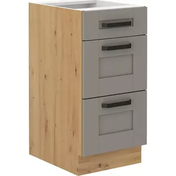 Kuchyňská skříňka Kuchyňská skříňka Luna claygrey/artisan 40D 3S BB