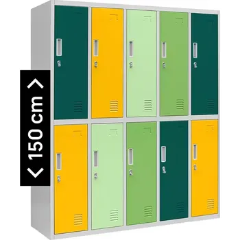 Kancelářská sestava Sada skříní BOZP Bartuś kov šedá/vícebarevný