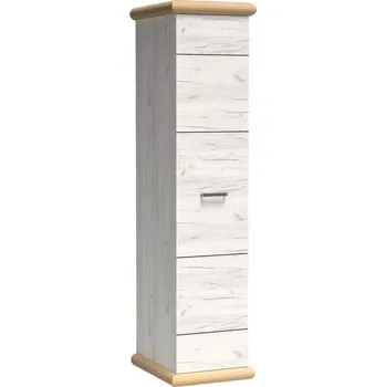 Předsíňová stěna Skříň Kora 46cm Kraft Zlatý/Kraft Bílá