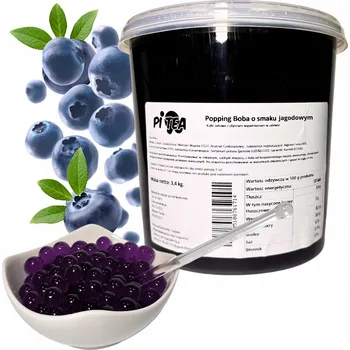 Bubble tea Kuličky do Bubble Tea Popping Boba Molekulární Kaviár - Borůvka 3,4 kg