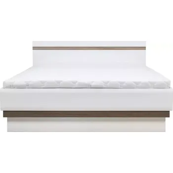 Ložnicová sestava Postel Lionel Li12/160 dub sonoma/bílá s úložným prostorem