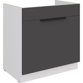 Kuchyňská skříňka Aria GR/WH Anti Fingerprint 80zl 1s Bb