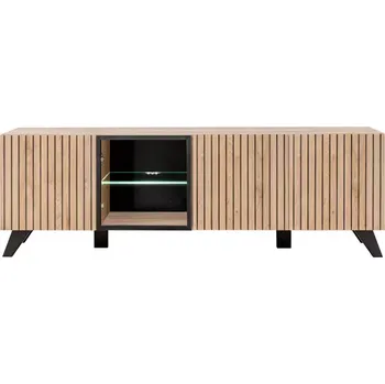 Obývací stěna Tv Stolek-K LIAM S HJZ LM hickory jackson/Černá