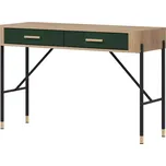 Toaletní stolek Dante DT19 dub cremona/zelená