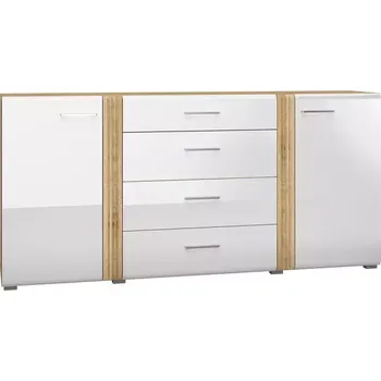 Předsíňová stěna Komoda Adagio 06 dub castello/bílá lesk