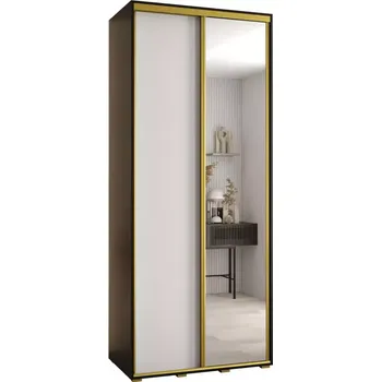 Předsíňová stěna Skříň 45 Canaris 3 130 černá/bílá/gold