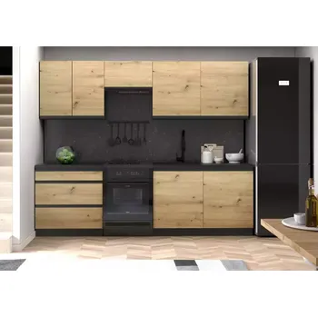 Kuchyňská linka Kuchyňská linka Industry 260 černá/artisan