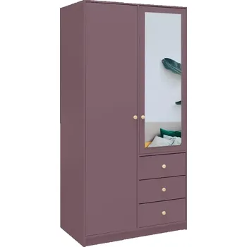 Předsíňová stěna Skříň Siena 2 D2 švestka / zrcadlo